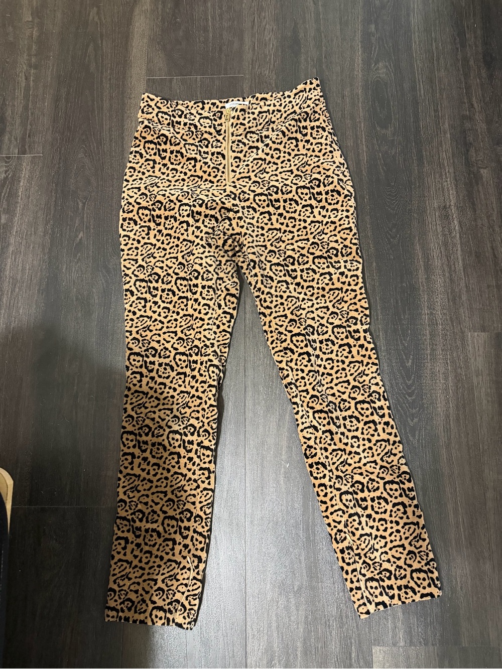 Good American velvet Leopard Print Pants